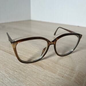 Vintage Christian Dior 2546 80 Eyeglasses 80's Frames Oversized Brown 54-13